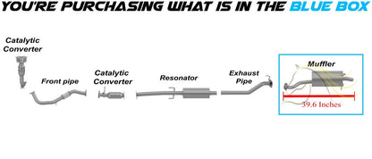 2015-2016 Honda CR-V 2.4L Exhaust Muffler