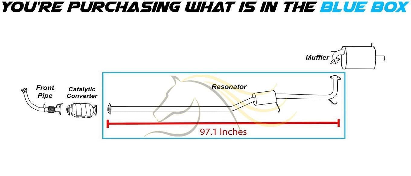 1998-2002 Honda Accord 2.3L Exhaust Resonator Pipe