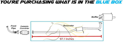 1998-2002 Honda Accord 2.3L Exhaust Resonator Pipe