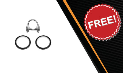 Northeastern Exhaust | Stainless Steel Exhaust System Resonator Pipe Compatible for Toyota Camry 1994-1996 2.2L | Free Clamp and Gaskets