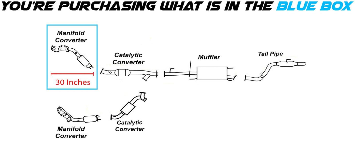 Passenger-side Catalytic Converter for 2003-2009 Toyota 4Runner | 2007-2009 FJ Cruiser | 2005-2008 Tacoma | 2005-2006 Tundra | 4.0L