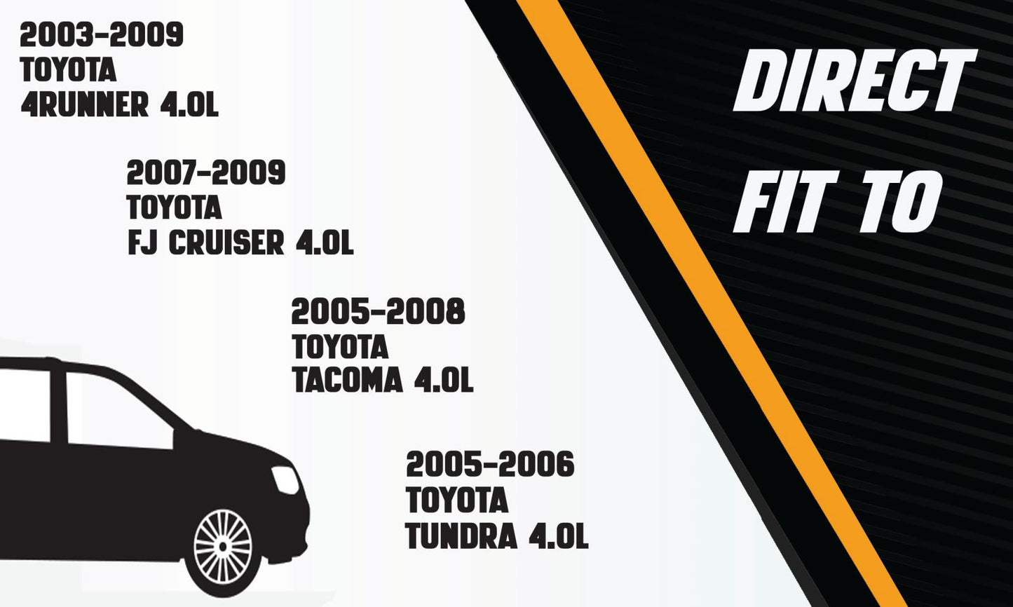 Passenger-side Catalytic Converter for 2003-2009 Toyota 4Runner | 2007-2009 FJ Cruiser | 2005-2008 Tacoma | 2005-2006 Tundra | 4.0L