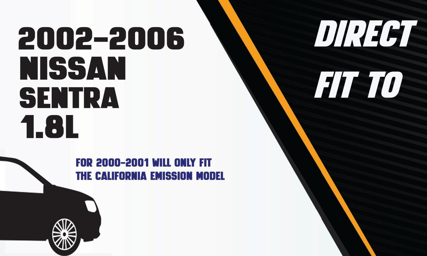 2000-2006 Nissan Sentra 1.8L Resonator Pipe & Muffler Exhaust Kit