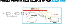 Northeastern Exhaust | Stainless Steel Resonator Pipe Muffler Exhaust System Kit Compatible for Nissan Versa 2007-2011 1.8L | SEDAN | Free Gaskets, Clamp, Spring Bolt Kit and Bolts & Nuts Included