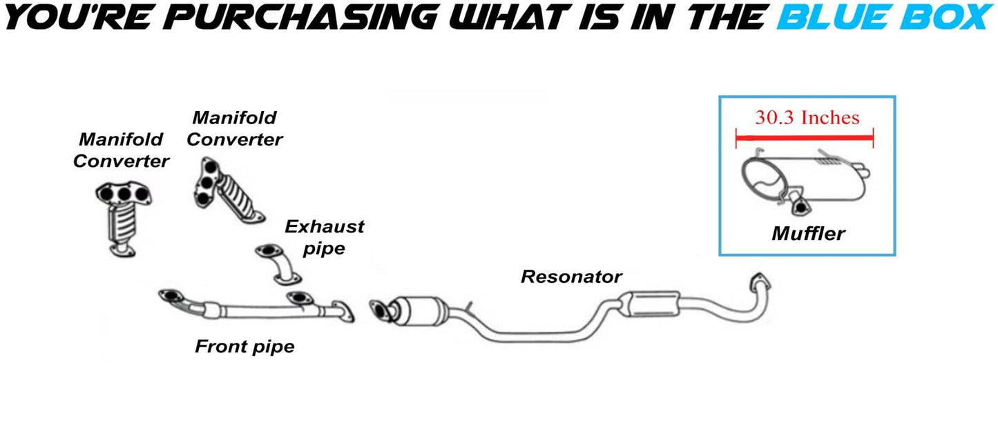 2007-2013 Mitsubishi Outlander 3.0L Exhaust Muffler - Rear