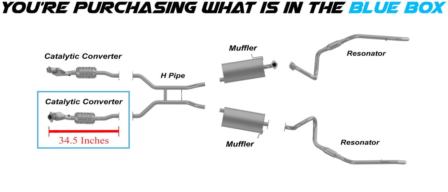 Driver Side Catalytic for 2002-2011 Ford Crown Victoria/Lincoln Town Car/Mercury Grand Marquis/Marauder 4.6L