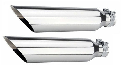 Universal Angle Cut Exhaust Tip (2.5" Inlet, 4" Outlet, 18" Length)