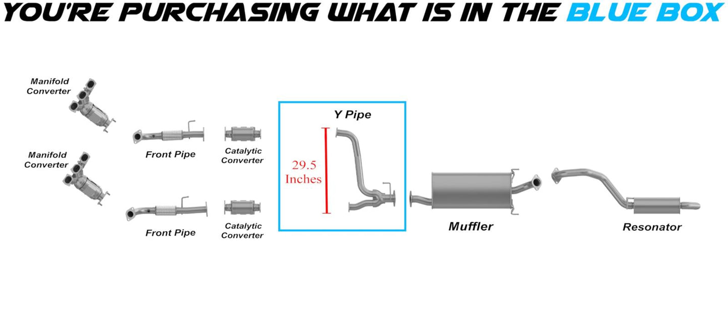 Exhaust Y Pipe for 2008-2009 Kia Sorento 3.3L | 2007-2009 Kia Sorento 3.8L