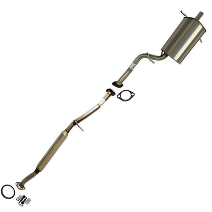 Northeastern Exhaust | Stainless Steel Resonator Pipe & Muffler Exhaust System Kit Compatible for 2006-2007 Subaru Impreza 2.5L | Free Gasket and Spring Bolt Kit Included | Automotive Replacement Part
