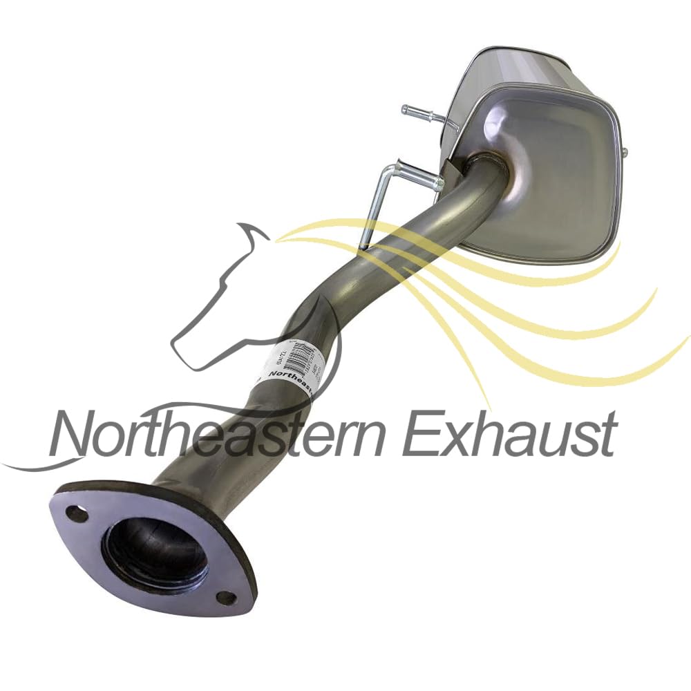 Northeastern Exhaust | Stainless Steel Resonator Pipe & Muffler Exhaust System Kit Compatible for 2006-2007 Subaru Impreza 2.5L | Free Gasket and Spring Bolt Kit Included | Automotive Replacement Part