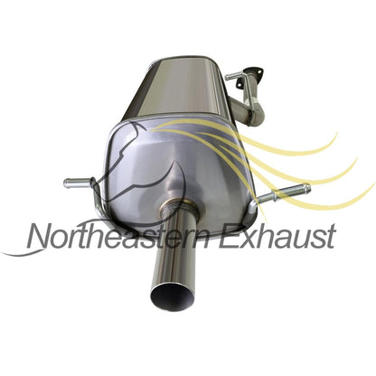 Northeastern Exhaust | Stainless Steel Resonator Pipe & Muffler Exhaust System Kit Compatible for 2006-2007 Subaru Impreza 2.5L | Free Gasket and Spring Bolt Kit Included | Automotive Replacement Part