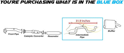 Exhaust Intermediate Pipe for 2003-2005 Chevrolet Impala 3.4L & 3.8L | 2003-2005 Monte Carlo 3.4L | 2005-2008 Pontiac Grand Prix 3.8L