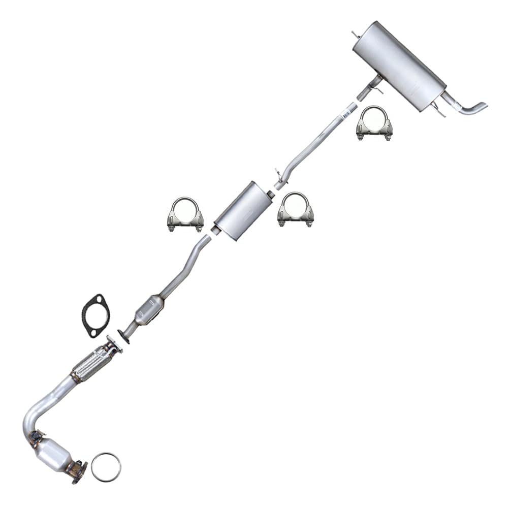2015-2017 Chevrolet Equinox 2.4L Front & Rear Catalytic Converter, Mufflers and Pipe