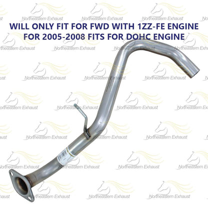 2005-2008 Pontiac Vibe and Toyota Matrix 1.8L Exhaust Pipe