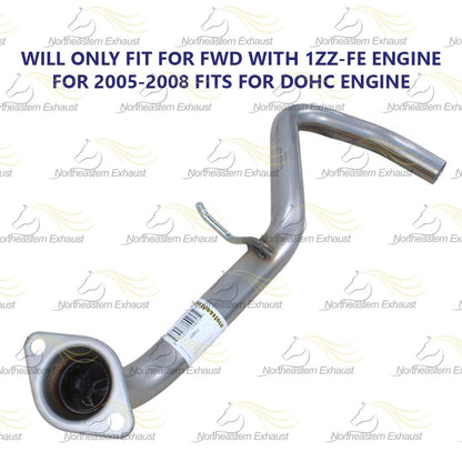 2005-2008 Pontiac Vibe and Toyota Matrix 1.8L Exhaust Pipe