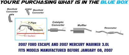 2001-2006 Mazda Tribute 3.0L Exhaust Front Flex Pipe