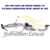 2005-2007 Mercury Mariner 3.0L Exhaust Front Flex Pipe
