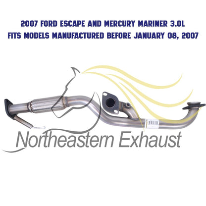2005-2007 Mercury Mariner 3.0L Exhaust Front Flex Pipe