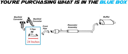 Exhaust Pipe for 2006-2012 Mitsubishi Eclipse 3.8L | 2005-2009 Galant 3.8L