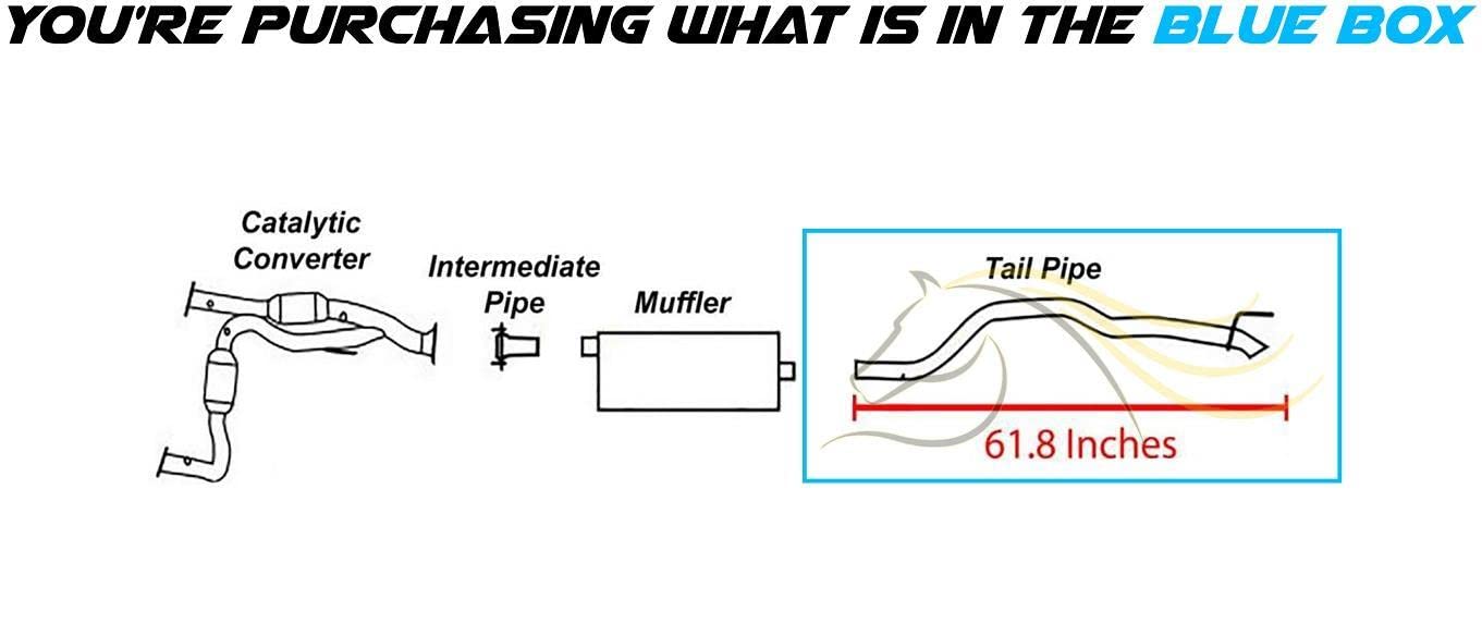 Exhaust Tail Pipe for 2005-2010 Jeep Grand Cherokee/Commander 3.7L 4.7L 5.7L