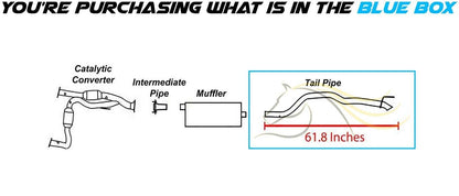 Exhaust Tail Pipe for 2005-2010 Jeep Grand Cherokee/Commander 3.7L 4.7L 5.7L