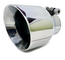 Polished Universal Dual Wall Round Exhaust Tip - 2.5" Inch ID x 4" OD and 5.5" Long - Bolt-On