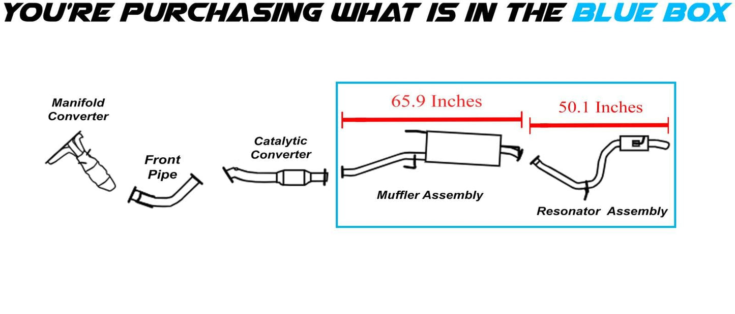 Northeastern Exhaust | Stainless Steel Resonator Pipe, Muffler Exhaust System Kit Compatible for Toyota RAV4 2013-2018 2.5L | Free Clamps, Gaskets, and Spring Bolt Kit Included Visit the Northeastern Exhaust Store