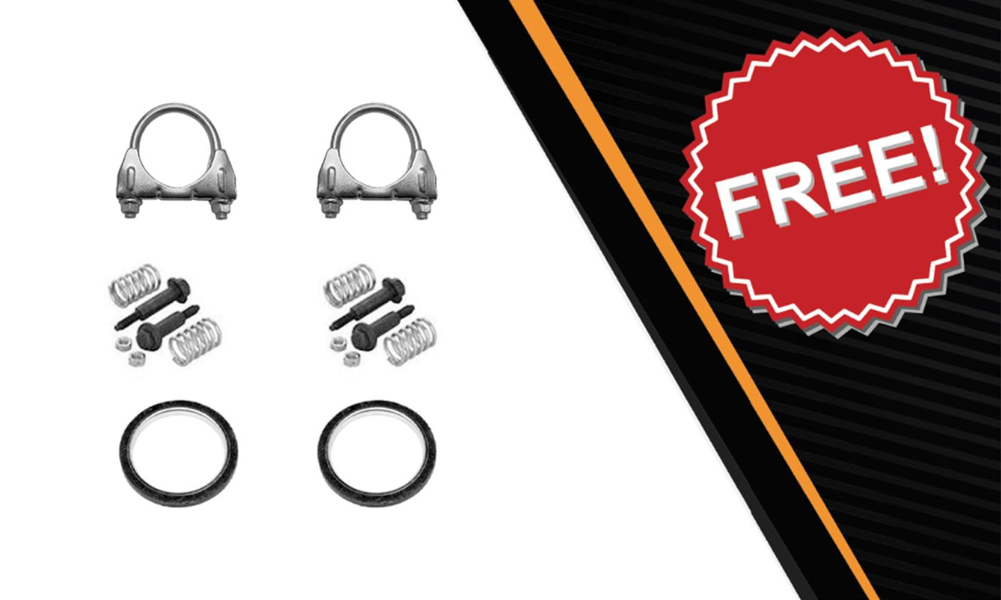 Northeastern Exhaust | Stainless Steel Resonator Pipe, Muffler Exhaust System Kit Compatible for Toyota RAV4 2013-2018 2.5L | Free Clamps, Gaskets, and Spring Bolt Kit Included Visit the Northeastern Exhaust Store