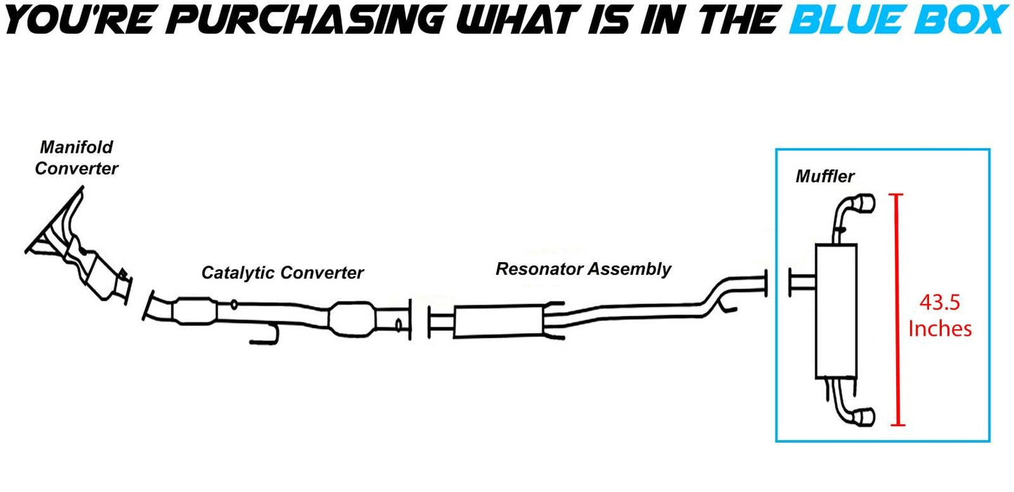2008-2013 Nissan Altima 2.5L & 3.5L Muffler Exhaust