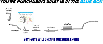 Passenger-side Manifold Catalytic Converter 2007-2009 Lexus RX350 | 2008-2013 Toyota Highlander | 2007-2010 Toyota Sienna | 3.5L