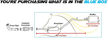 1997-2001 Honda CR-V 2.0L Exhaust Resonator Pipe and Muffler