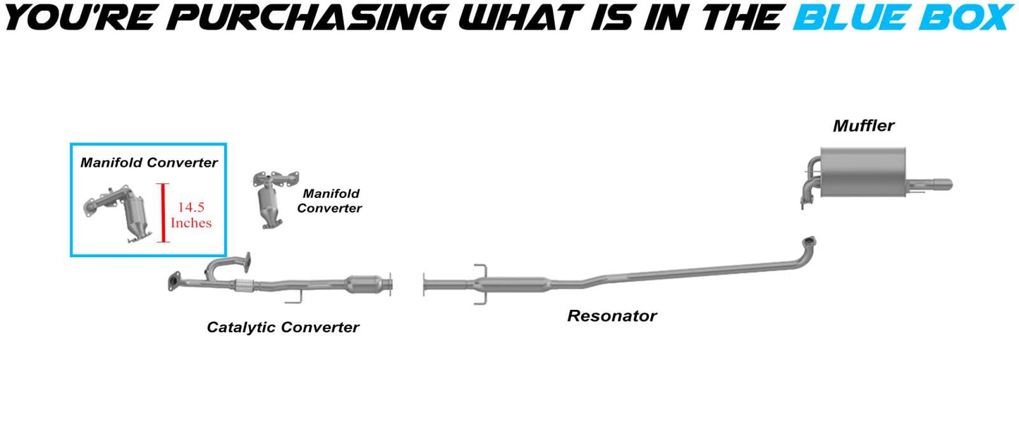Driver-side Manifold Catalytic Converter for 2002-2008 Lexus ES300/ES330/Toyota Camry/Solara 3.0L 3.3L