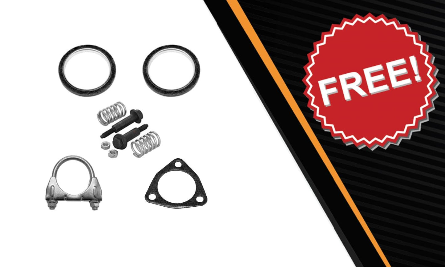 Northeastern Exhaust | Catalytic Resonator Exhaust Kit Compatible for 2006-2011 Honda Civic 1.3L Hybrid | Free Hardwares | Automotive Replacement Part