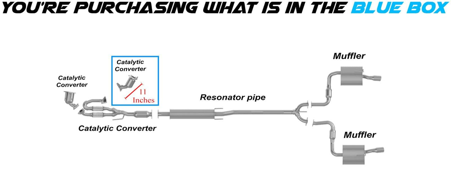 2009-2023 Nissan Maxima 3.5L Passenger-side Catalytic Converter - EPA Approved