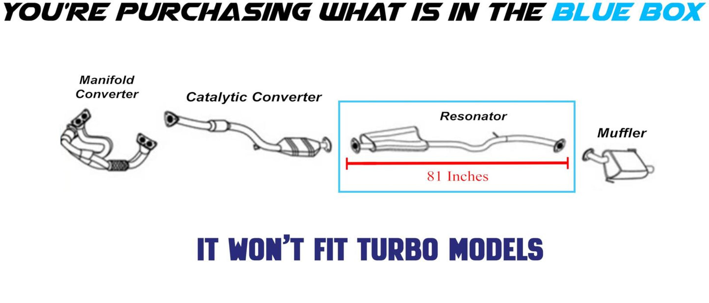 2010-2015 Subaru Legacy 2.5L Exhaust Resonator Pipe | For Non-Turbocharged Engine