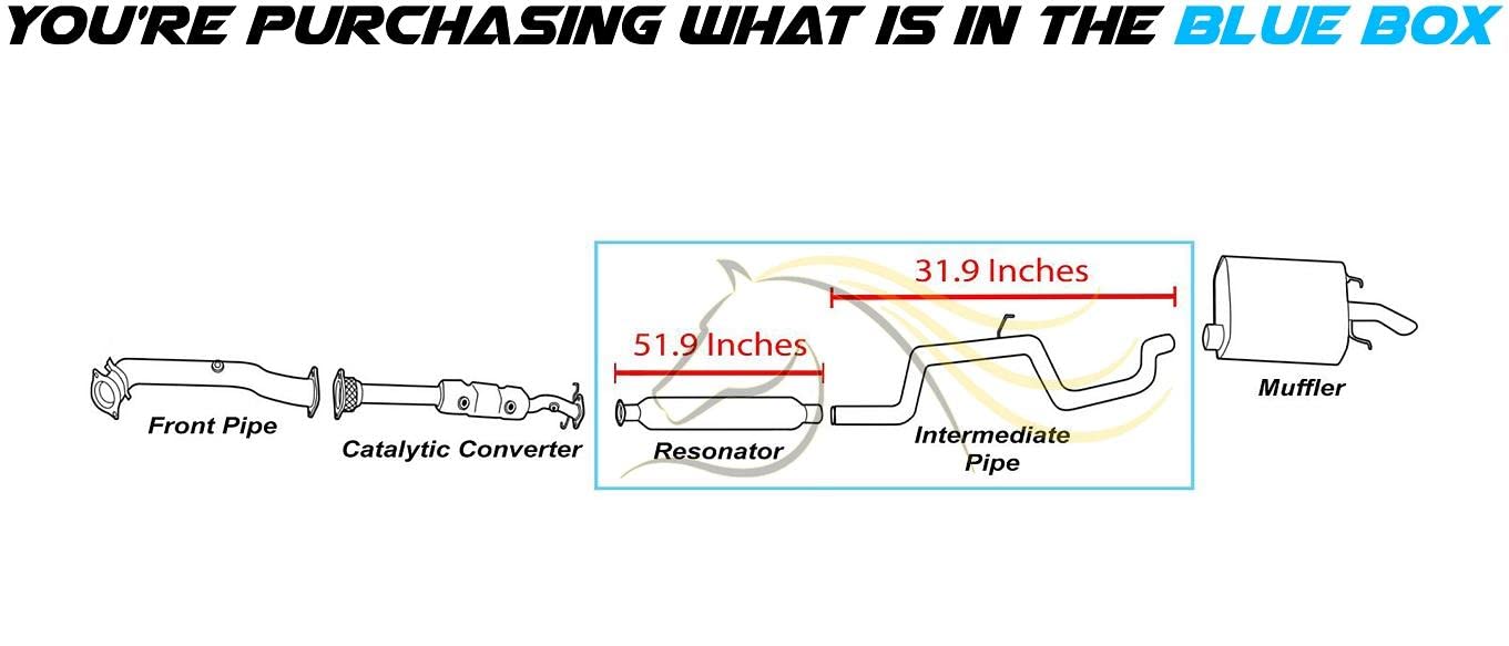 2003-2005 Chevrolet Impala 3.4L & 3.8L | 2003-2005 MonteCarlo 3.4L | 2005-2008 Pontiac Grand Prix 3.8L Intermediate Resonator Pipe Exhaust Kit