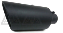 Stainless Steel High Temperature Black Coated Diesel Truck Bolt On Exhaust Tip (4" ID x 7" OD x 18"Long)