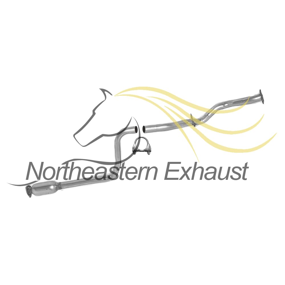 Northeastern Exhaust | Stainless Steel Resonator, Exhaust Pipes & Muffler Exhaust System Kit Compatible for 2004-2005 Chevrolet Classic 2.2L | 1997-1999 Malibu 2.4L | 1997-2003 Malibu 3.1L | 1997-99 Oldsmobile Cutlass 3.1L | Free Gaskets & Clamps Included