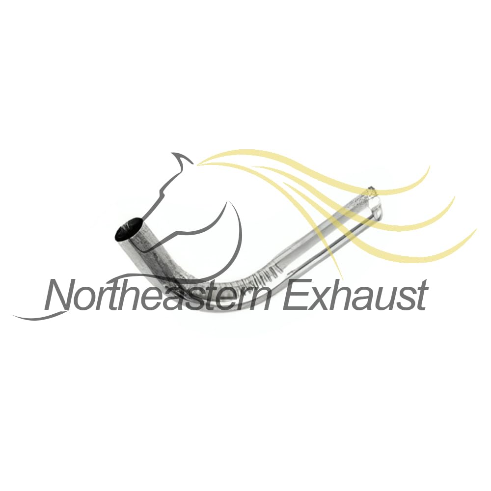 Northeastern Exhaust | Stainless Steel Resonator, Exhaust Pipes & Muffler Exhaust System Kit Compatible for 2004-2005 Chevrolet Classic 2.2L | 1997-1999 Malibu 2.4L | 1997-2003 Malibu 3.1L | 1997-99 Oldsmobile Cutlass 3.1L | Free Gaskets & Clamps Included