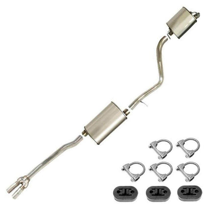 Northeastern Exhaust | Stainless Steel Resonator Muffler with Hangers Exhaust Compatible for 2005-2010 Chrysler 300 2.7L 3.5L