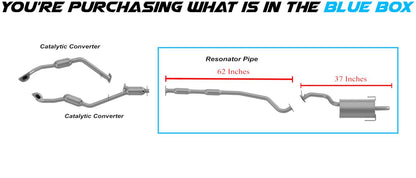 Northeastern Exhaust | Direct-Fit Resonator & Stainless Steel Muffler Exhaust System Kit Compatible for 2004 Subaru Legacy 2.5L | 2004 Subaru Outback 2.5L | 2001-2004 Subaru Outback 3.0L | Free Gaskets and Clamp Included
