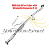 Exhaust Resonator and Muffler for 2004 Subaru Legacy 2.5L | 2004 Outback 2.5L | 2001-2004 Outback 3.0L