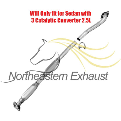 Northeastern Exhaust | Direct-Fit Resonator & Stainless Steel Muffler Exhaust System Kit Compatible for 2004 Subaru Legacy 2.5L | 2004 Subaru Outback 2.5L | 2001-2004 Subaru Outback 3.0L | Free Gaskets and Clamp Included