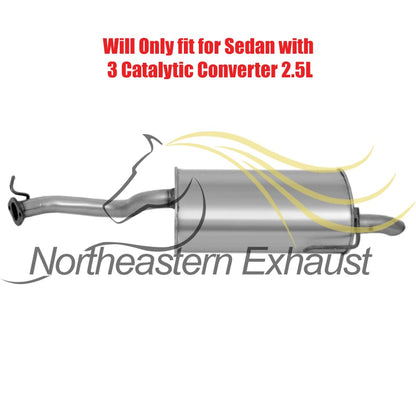 Northeastern Exhaust | Direct-Fit Resonator & Stainless Steel Muffler Exhaust System Kit Compatible for 2004 Subaru Legacy 2.5L | 2004 Subaru Outback 2.5L | 2001-2004 Subaru Outback 3.0L | Free Gaskets and Clamp Included