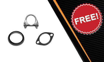 Northeastern Exhaust | Direct-Fit Resonator & Stainless Steel Muffler Exhaust System Kit Compatible for 2004 Subaru Legacy 2.5L | 2004 Subaru Outback 2.5L | 2001-2004 Subaru Outback 3.0L | Free Gaskets and Clamp Included