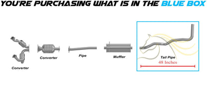 Exhaust Tail Pipe for 2004-2008 Ford Ranger 3.0L | 2004-2011 Ford Ranger 4.0L