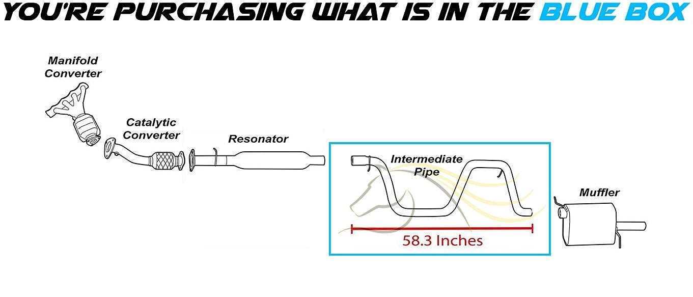 2004-2008 Chevrolet Malibu 2.2L 3.5L Exhaust Pipe