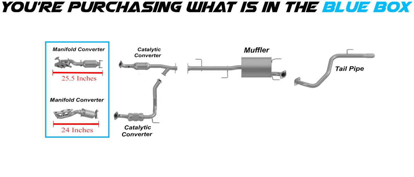 Pair of Manifold Catalytic Converter for 2013-2023 Toyota 4Runner | 2013-2014 FJ Cruiser | 4.0L