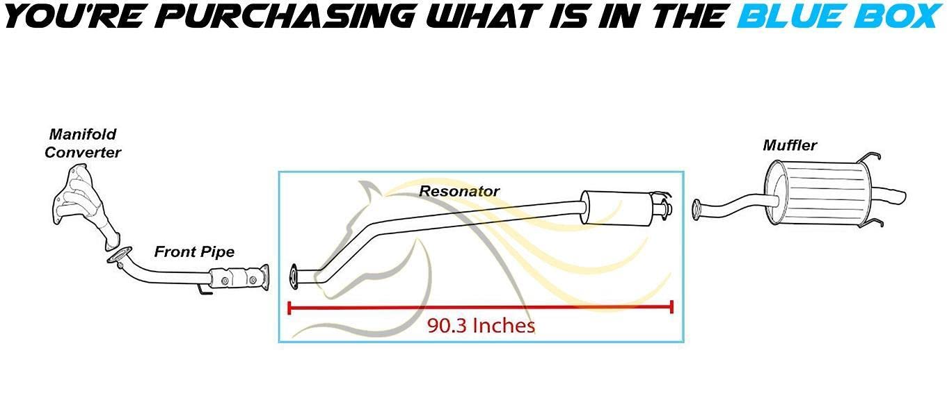 2006-2011 Honda Civic 1.8L For 4-Door Automatic Transmission, Excluding Japan-Built Models Exhaust Resonator Pipe