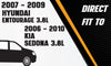 Front Flex Y Pipe for 2006-2010 KIA Sedona | 2007-2009 Hyundai Entourage 3.8L